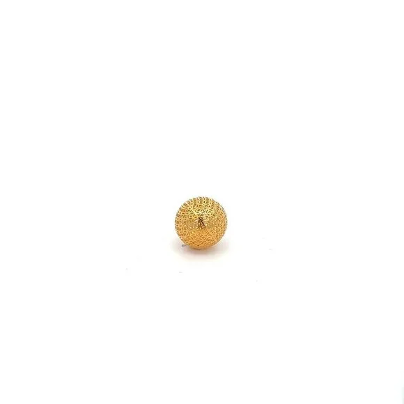 18K Gold Pendant Charm Money Lucky Coin 1.11 grams